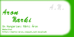 aron marki business card